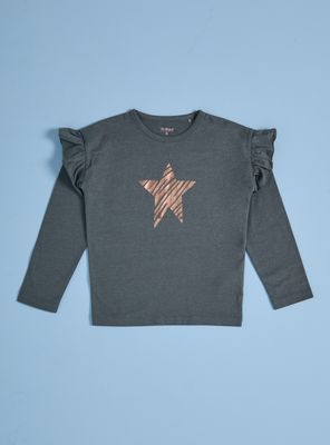 Imagen 2 del producto Polera Básica Estampado Central Niña