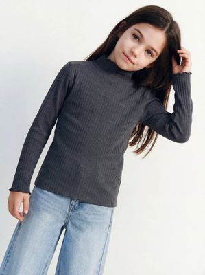 Imagen 1 del producto Polera Beatle Rib Lisa Niña