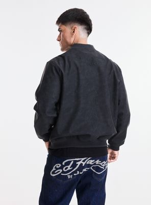 Imagen 2 del producto Chaqueta Bomber Cuero Sintético Manchado