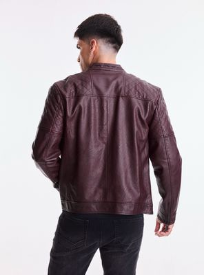 Imagen 2 del producto Chaqueta Ecocuero Biker Detalles en Hombros