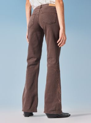 Imagen 2 del producto Jeans Flare Tiro Bajo Tachas