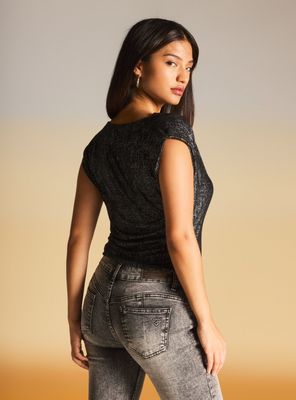 Imagen 2 del producto Polera Estampado Metalizado