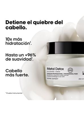 Imagen 2 del producto Set Profesional Anti-Quiebre Shampoo 300ml + Máscara Metal Detox 75ml + Aceite Absolut Repair 30ml