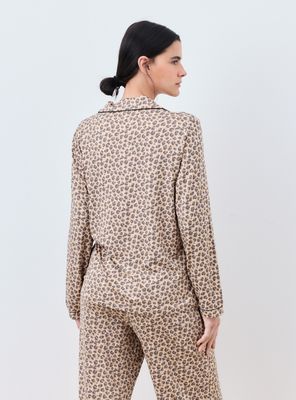 Imagen 2 del producto Pijama Camisero Estampado Tela Suave