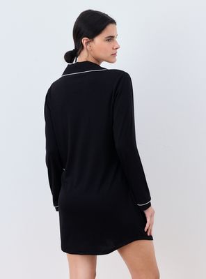 Imagen 2 del producto Camisa de Dormir Botones Detalle Contraste