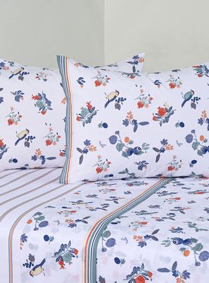 Sábanas 2 Plazas 144 Hilos Citrus Azul