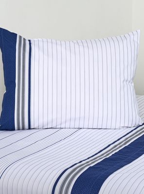 Sábanas 1.5 Plazas 144 Hilos Marino Piedra