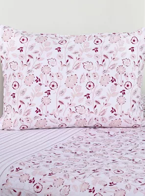 Sábanas 1 Plaza 144 Hilos Tropico Rosa