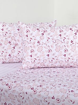 Sábanas King 144 Hilos Tropico Rosa