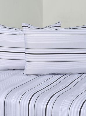 Sábanas 2 Plazas 144 Hilos Zircon Gris