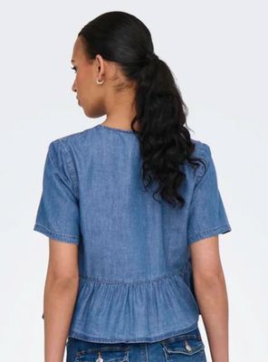 Imagen 2 del producto Blusa Denim con Botón Regular