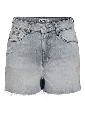 Imagen 2 del producto Short Jean Gris Claro Desflecado