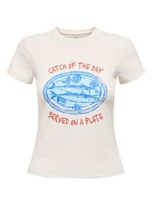 Polera Manga Corta Regular de Cuello Redondo