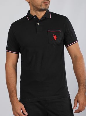 Polera Polo Detalle en Mangas y Cuello