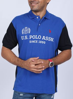 Polera Cuello Polo Diseño en Manga