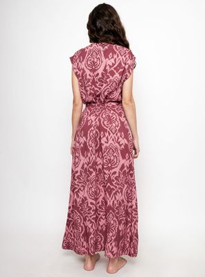 Imagen 2 del producto Vestido Dixy Print Rosa Detalle Mangas