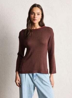 Sweater Básico con Detalle en Cuello