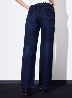 Imagen 2 del producto Jeans Straight Wide Cortes Costado