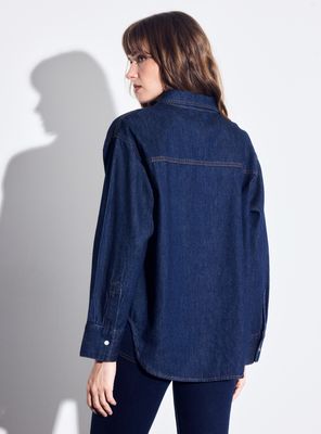 Imagen 2 del producto Blusa Camisera Demim Manga Larga