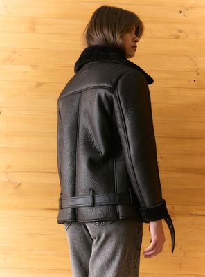 Imagen 2 del producto Chaqueta Bonded Efecto Cuero con Interior de Piel