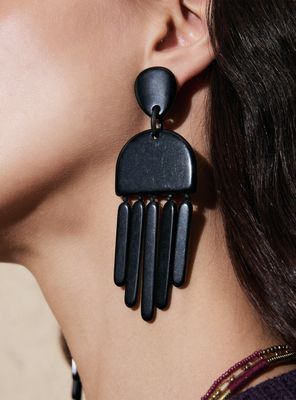 Imagen 2 del producto Aros Colgantes Diseño Geométrico