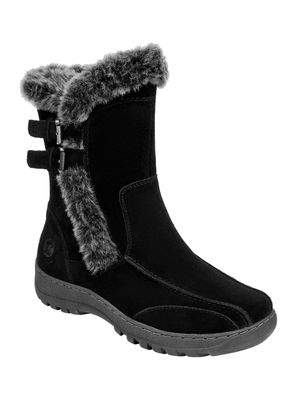 Imagen 2 del producto Botín Detalle Pelo con Dos Hebilla Cuero Mujer