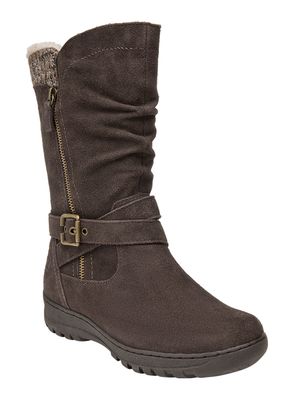 Imagen 2 del producto Bota Correa Cruzada con Hebilla y Cierre Cuero Mujer