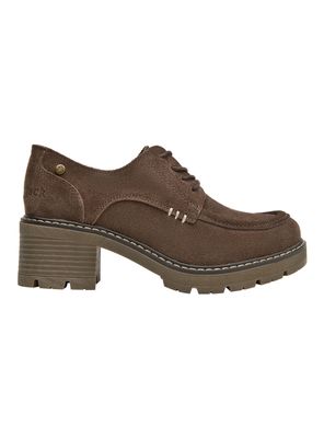 Zapato Casual Cuero Mujer Taco Cuadrado