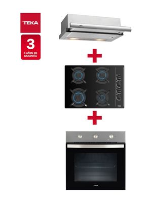 Imagen 2 del producto Kit Empotrable Horno HBB5360SS + Encimera a Gas GBC64003KBB + Campana TL6310 Inox