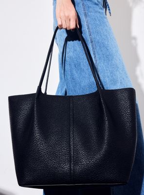 Imagen 2 del producto Cartera de Hombro Totebag Textura Grano con Monedero