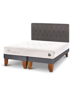 Imagen 1 del producto Cama Europea King Cocopedic Base Dividida + Respaldo
