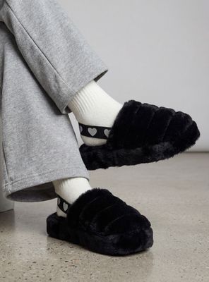 Imagen 1 del producto Pantufla Fluffy Peluda Suave y Elástico Niña