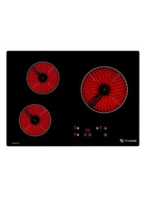 Encimera Eléctrica Vitrocerámica 4 Quemadores KBC-63200 BK Negro