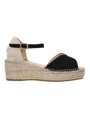 Sandalia Cuña Adara Cuero Mujer