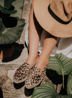 Alpargata Mara Print Cuero Mujer