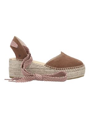 Sandalia Cuña Puglia Cuero Mujer