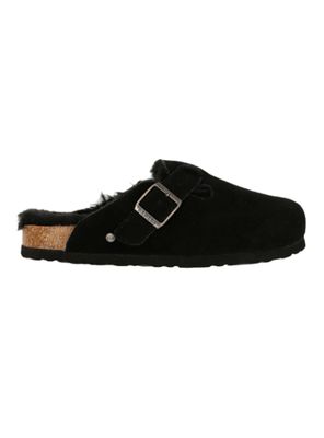 Babucha Cuero Slipper Classic Fur Leather Mujer