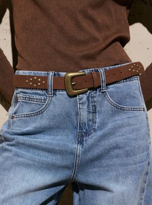 Imagen 2 del producto Cinturón con Tachas Rombos de Gamuza