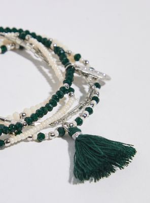 Imagen 2 del producto Pulsera Pack Elasticadas de Mostacillas y Pompón