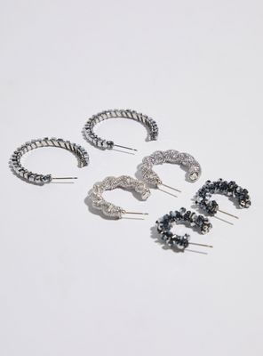 Imagen 2 del producto Aros Argollas Diseño Metalizado