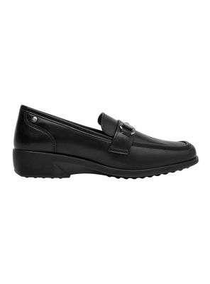 Mocasín Brm0317 Cuero Hebilla Mujer