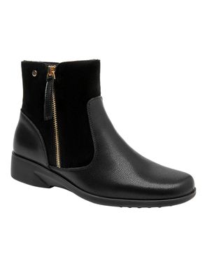 Imagen 2 del producto Botín Cierre al Costado Cuero Brm0321 Mujer