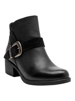 Imagen 2 del producto Botín Hebilla Decorada Cuero Brm0351 Mujer