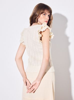 Imagen 2 del producto Polera Calada Manga Doble Vuelos