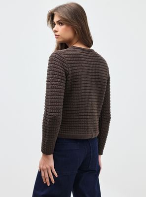 Imagen 2 del producto Chaleco Cárdigan Bolsillos con Botón Metálico