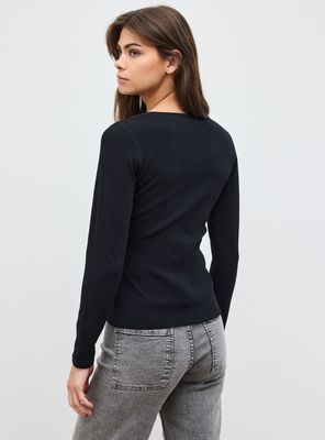 Imagen 2 del producto Polera Cuello Redondo Manga Larga Acanalada