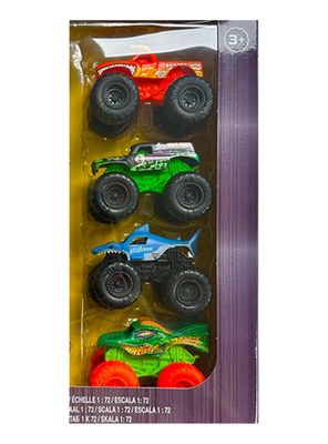 Imagen 2 del producto Pack 8 Vehículos Monster Jam 1:72