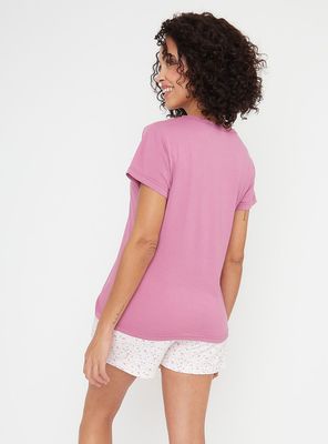 Imagen 2 del producto Pijama Algodón de 2 Piezas Cuello V