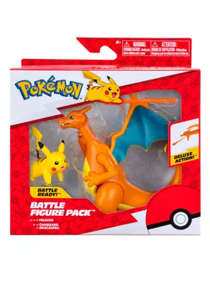 Pack Figuras de Batalla Charizard 4' y Pikachu 2'