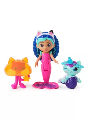 Pack Figuras Acuario + Muñeca Gabby's Dollhouse La Película